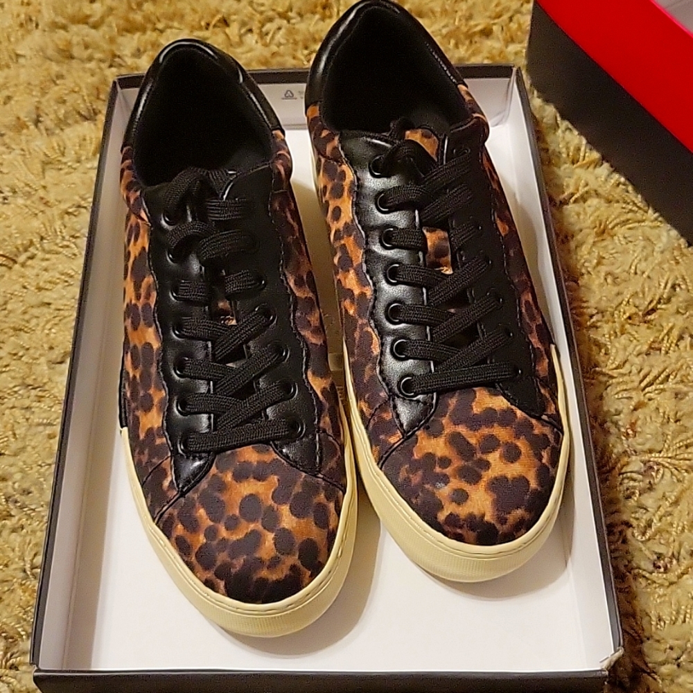 Vince Camuto Leopard Sneakers